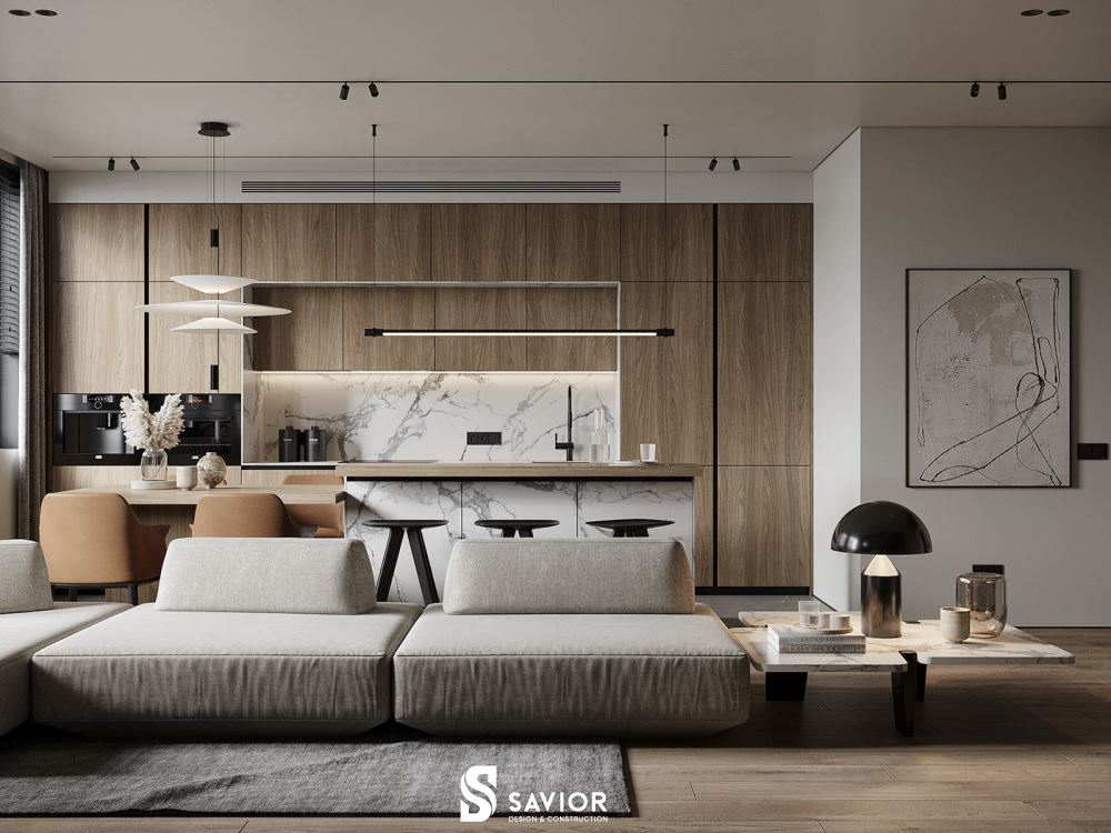 Mẫu nội thất chung cư hiện đại 100m2