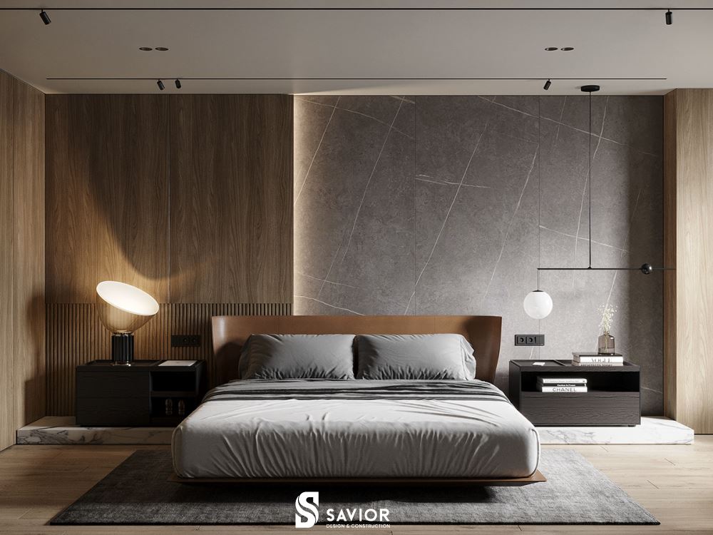 Nội thất phòng ngủ được thiết kế thoải mái, rộng rãi