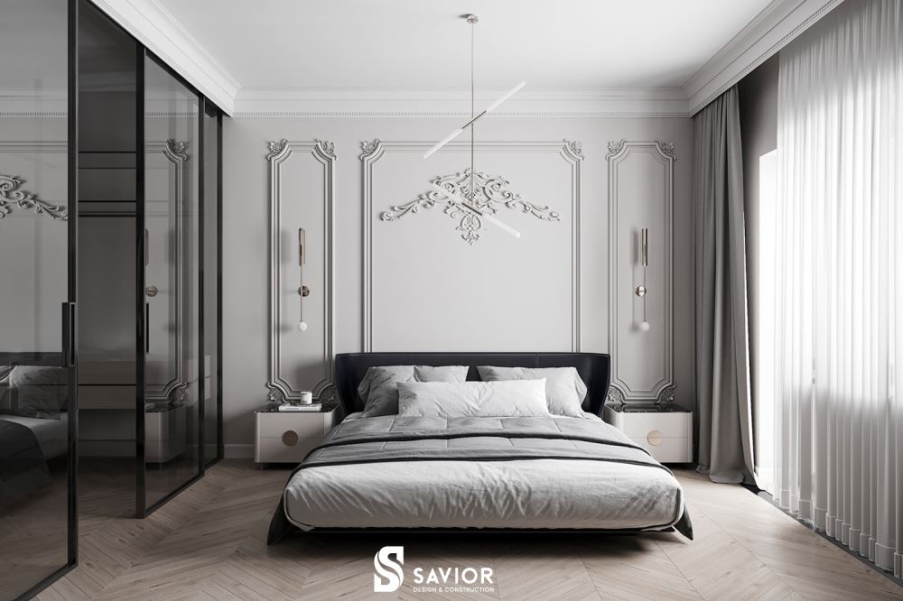 Nội thất tân cổ điển ấn tượng cho căn hộ chung cư