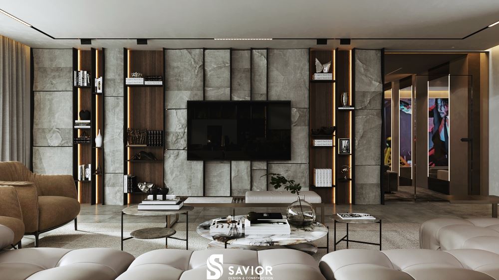 Tông màu trấm ấm, đơn sắc mang đến vẻ đẹp hiện đại hơn cho căn hộ