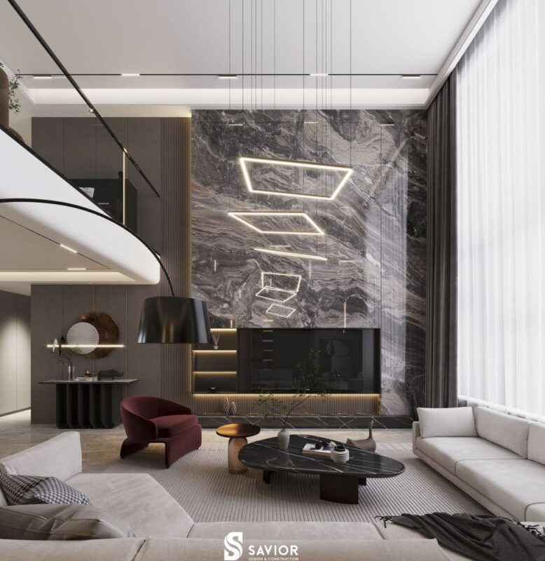 Diện tích thông thoáng, rộng rãi của những căn hộ duplex