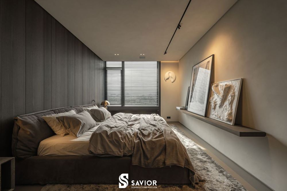 Phòng ngủ ấm cúng, thoải mái với không gian nhẹ nhàng