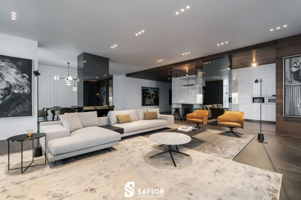 Mẫu chung cư 2 phòng ngủ hiện đại và sang trọng