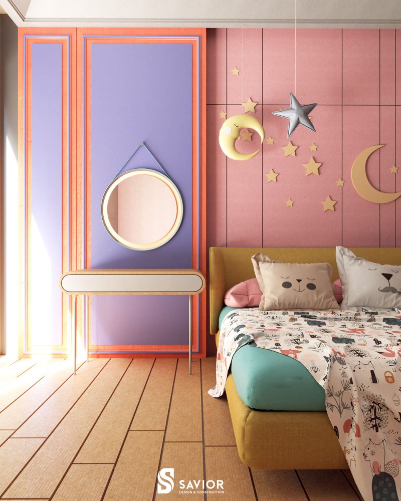 Ứng dụng gam màu "Very Peri" trong nội thất