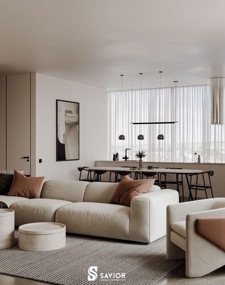 Thiết kế nội thất mang đến sự thoải mái, nhẹ nhàng và thư thái cho người sử dụng