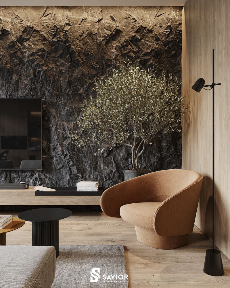 Từng chi tiết được chăm chút tỉ mẩn tạo nên nét tinh tế riêng biệt trong không gian phòng khách