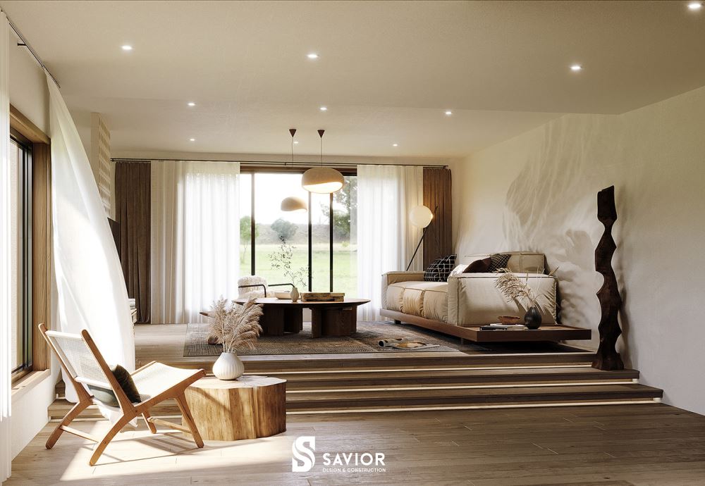 Nội thất Wabisabi nhẹ nhàng và bình yên