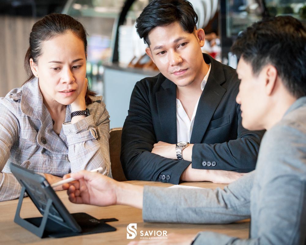 Gặp gỡ và trao đổi thông tin với khách hàng