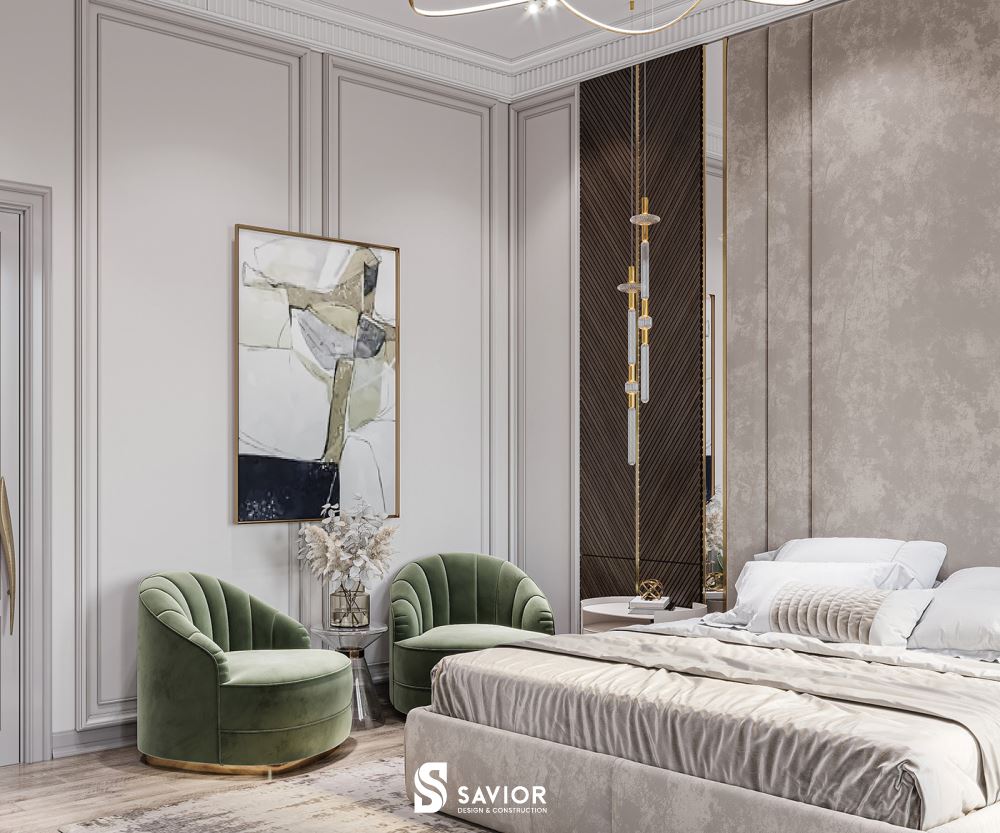 Phòng ngủ nên sử dụng gam màu nhẹ nhàng, trang nhã