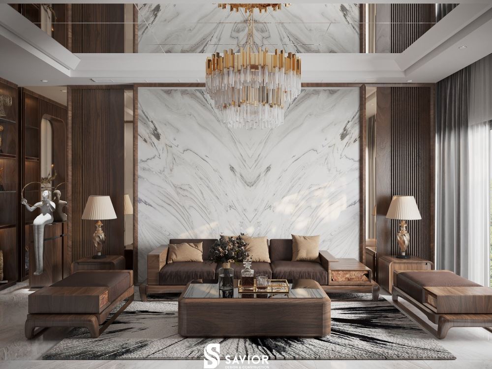10+ Mẫu thiết kế nội thất biệt thự hiện đại, sang trọng 10 Nội thất gỗ óc chó được ưa chuộng trong những thiết kế biệt thự hiện đại