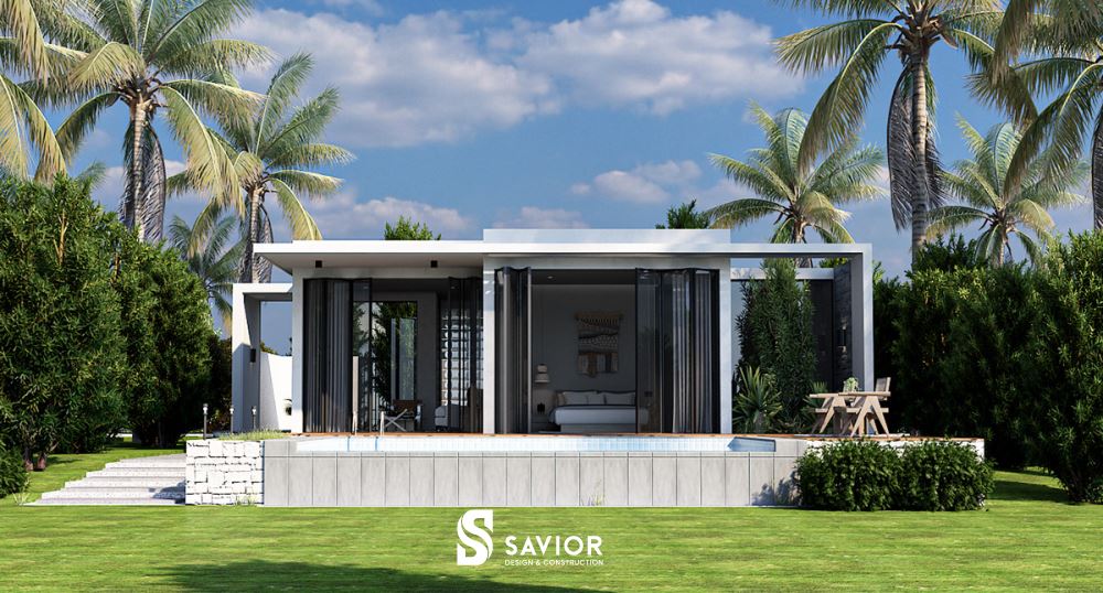 Thiết kế biệt thự không quá cầu kỳ, tập trung vào công năng sử dụng