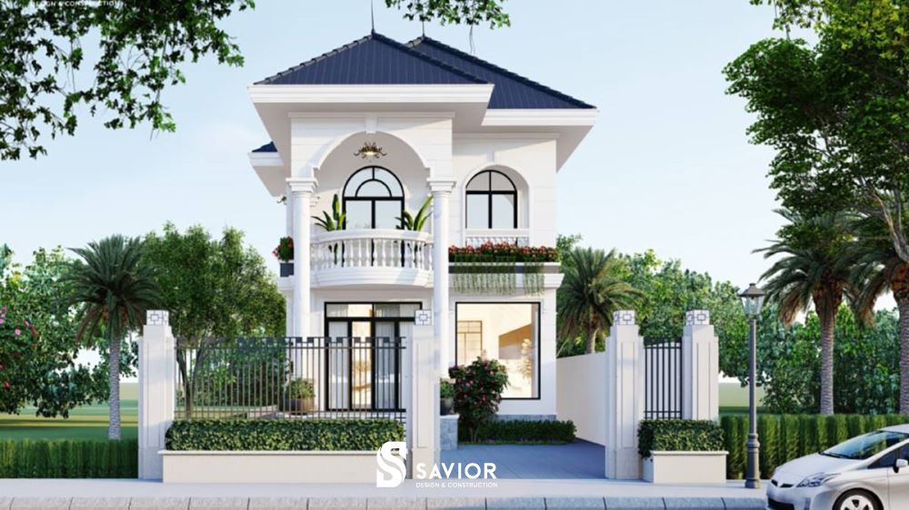 biet thu 2 tang kieu chau au