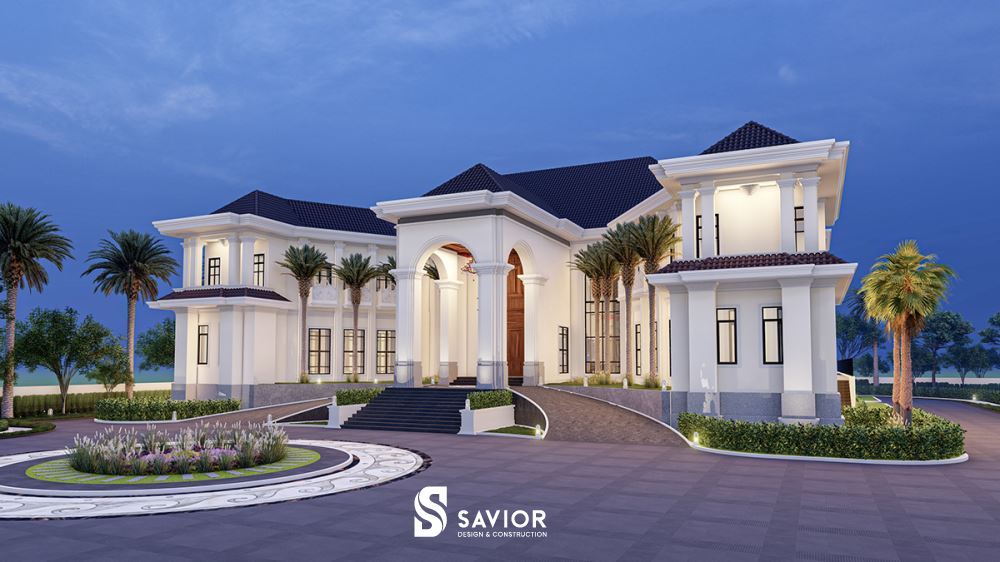 Căn biệt thự xa hoa, lộng lẫy như một tòa lâu đài nguy nga