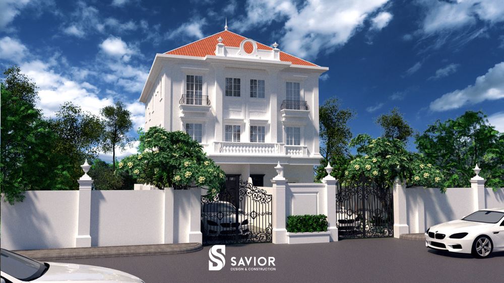 Căn biệt thự như một tòa lâu đài nổi bật, thu hút