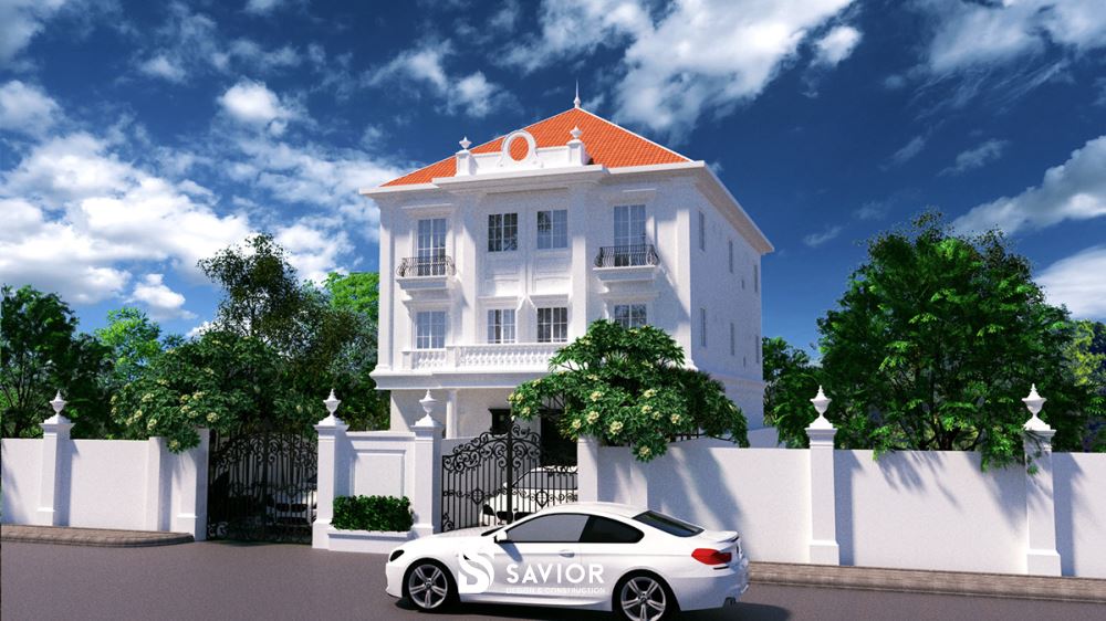 Tông màu trắng làm chủ đạo, mang đến vẻ đep tinh tế cho căn biệt thự