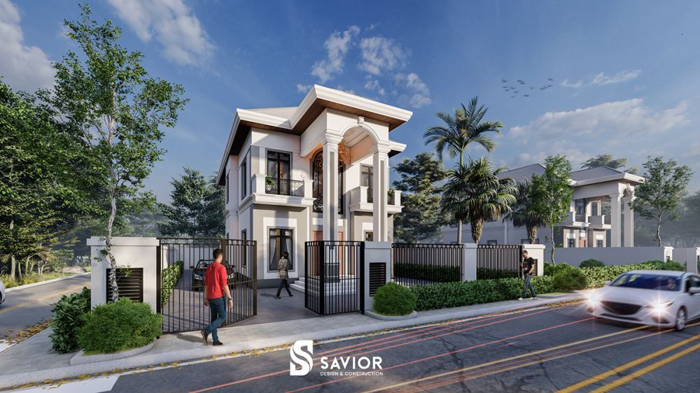 Phương án khác của mẫu nhà biệt thự 3 tầng 100m2