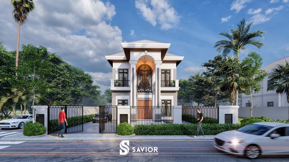 Thiết kế biệt thự tiện nghi, ấn tượng của biệt thự 100m2