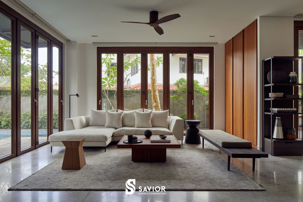 Thiết kế nhà biệt thự không gian mở đầy thoải mái và thông thoáng