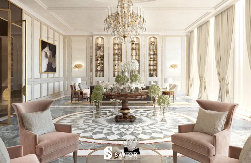 Phong cách nội thất châu Âu xa hoa và sang trọng