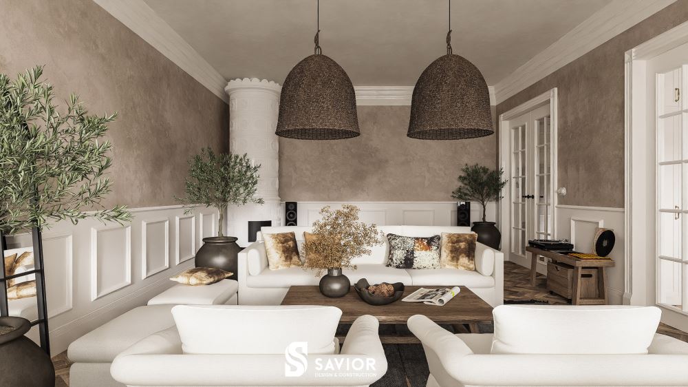 Phong cách thiết kế nội thất Scandinavian với nét đẹp phóng khoáng, tinh tế được lấy cảm hứng từ vùng Địa Trung Hải