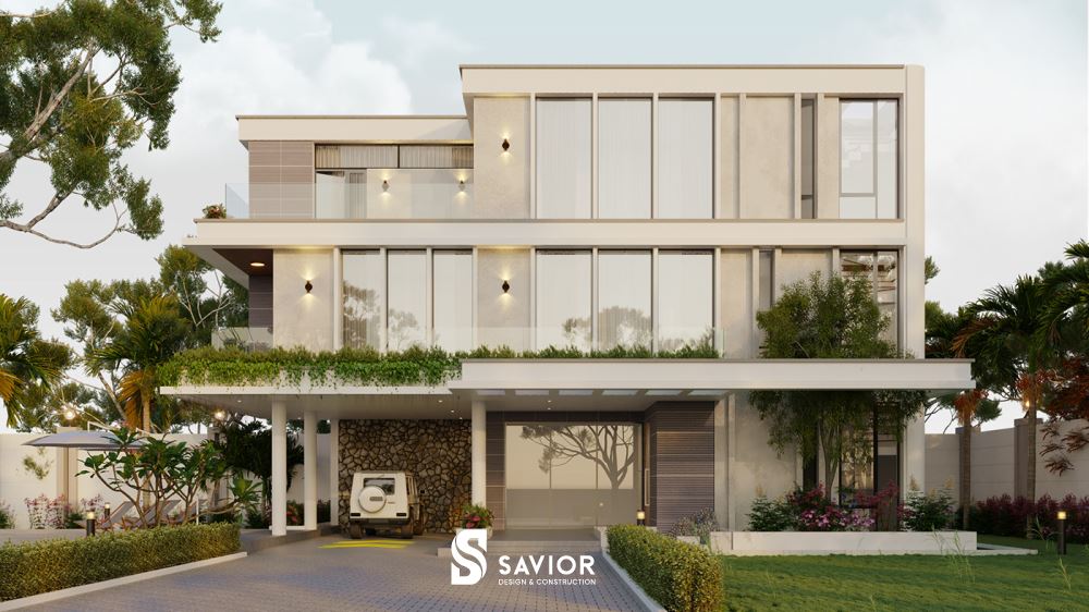 Top 5 mẫu thiết kế biệt thự 500m2 siêu sang, thời thượng đặc biệt 23 Hơi thở thời đại đương đại được thể hiện trong từng đường nét thiết kế