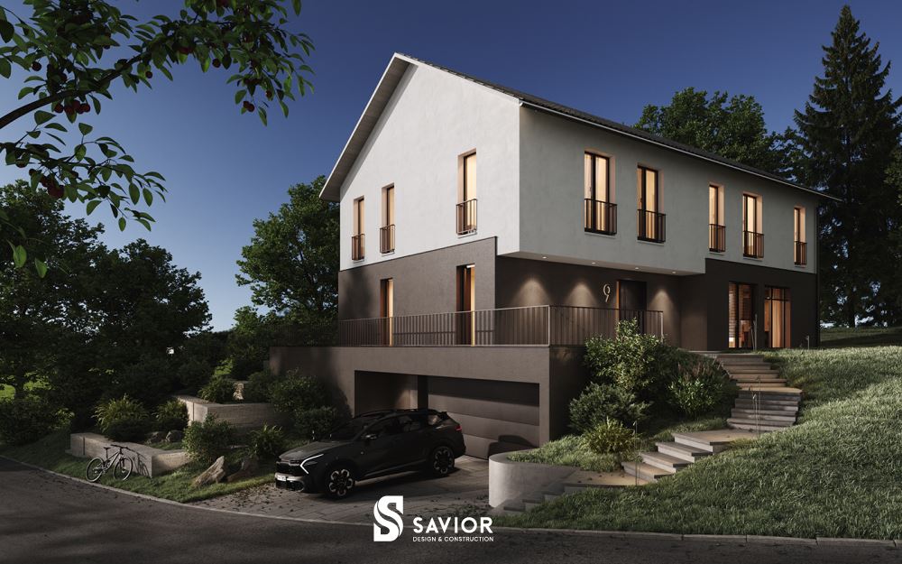 Mẫu thiết kế nhà đẹp 3 tầng mặt tiền 7m hiện đại