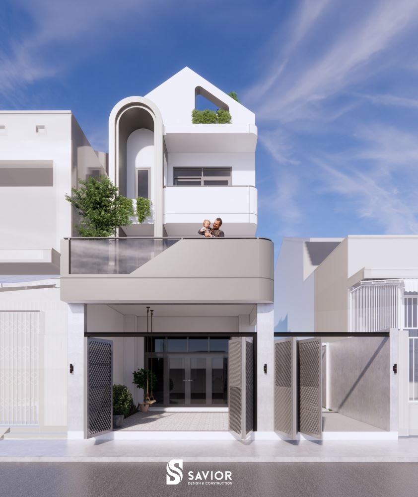 Mẫu thiết kế nhà đẹp 3 tầng 5x15m