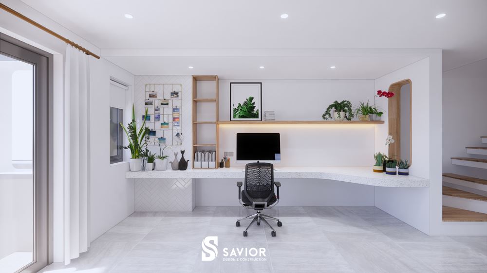 Không gian phòng làm việc khoa học, bài trí thuận tiện