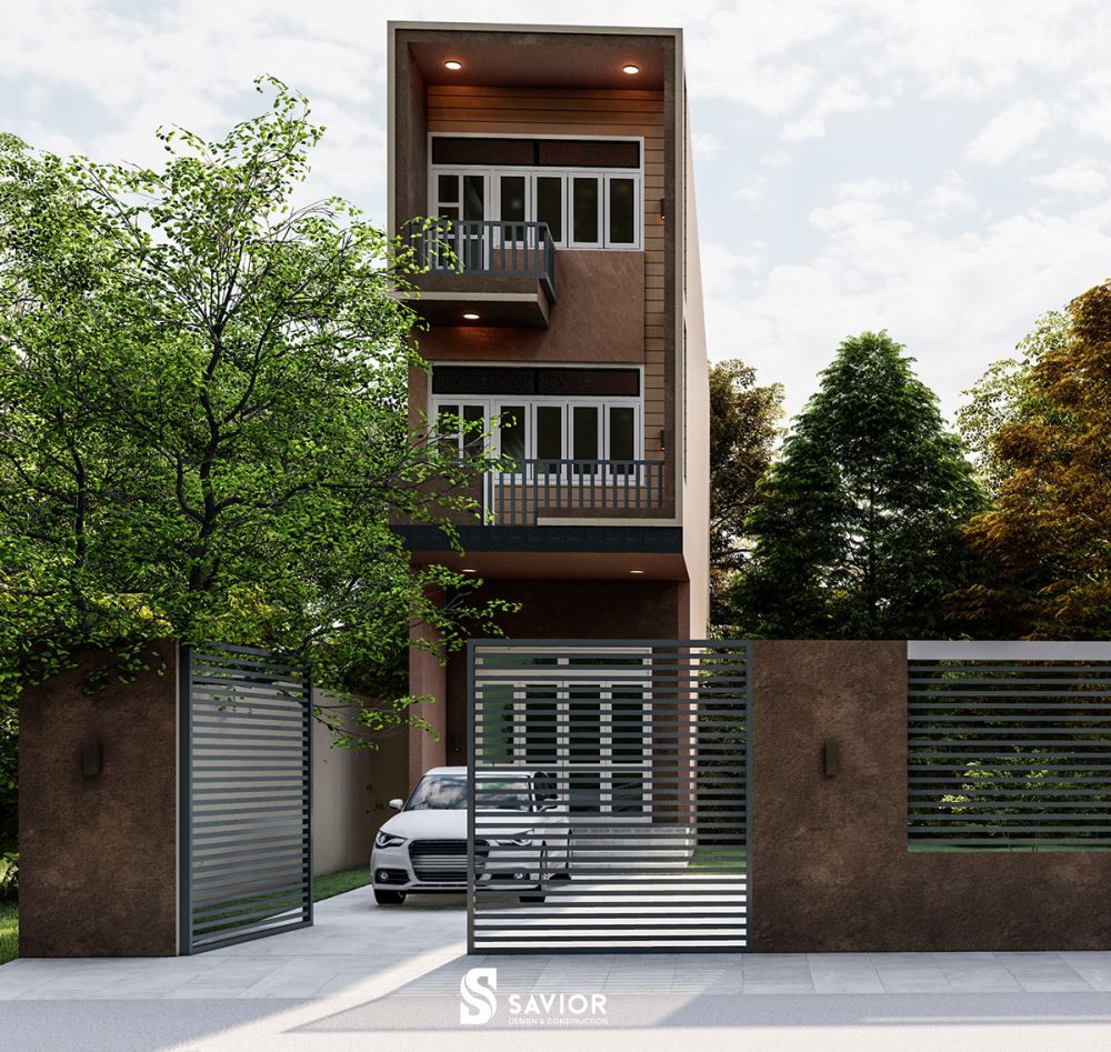 Mẫu thiết kế nhà đẹp 3 tầng 4x9m