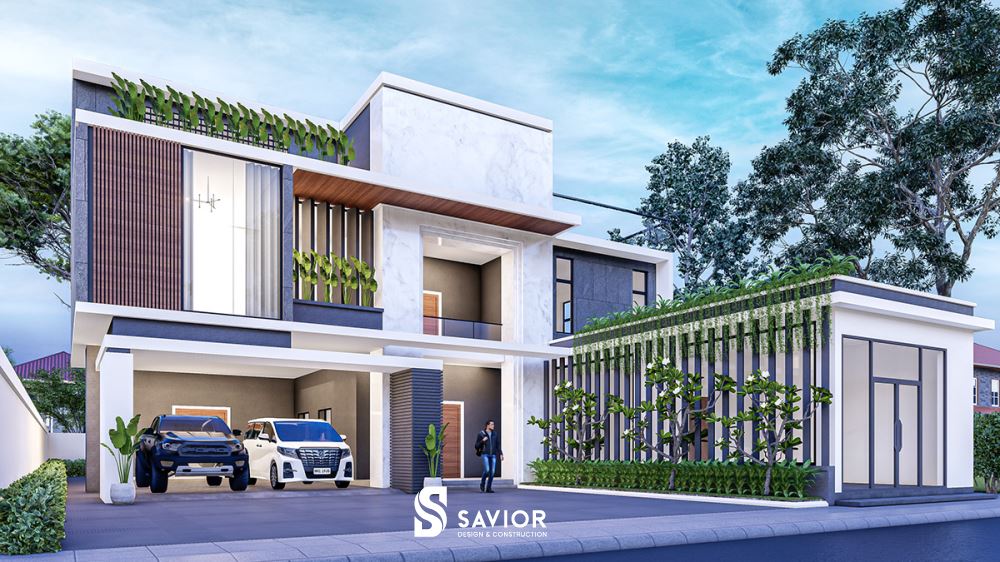 Căn nhà với diện tích rộng lớn, bề thế