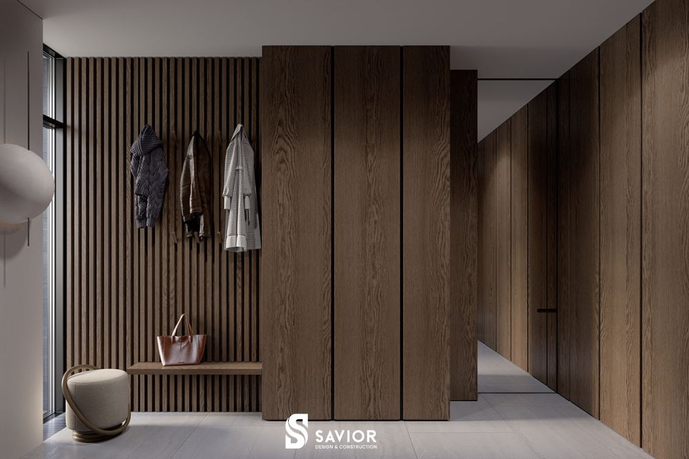 10+ Mẫu thiết kế nội thất biệt thự hiện đại, sang trọng 16 Tầng 2 là khu vực phòng ngủ với tông màu nâu gỗ trầm ấm