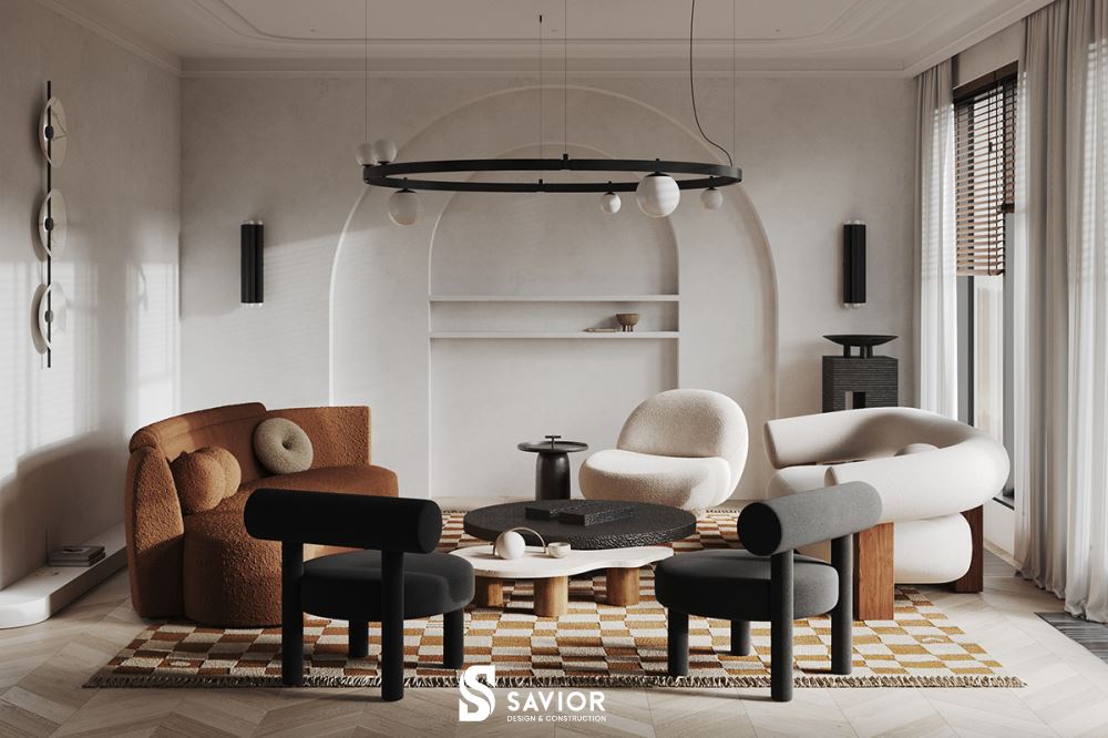 10+ Mẫu thiết kế nội thất biệt thự hiện đại, sang trọng 18 Mẫu thiết kế nội thất biệt thự hiện đại 4 tầng với những nét độc đáo đầy cá tính