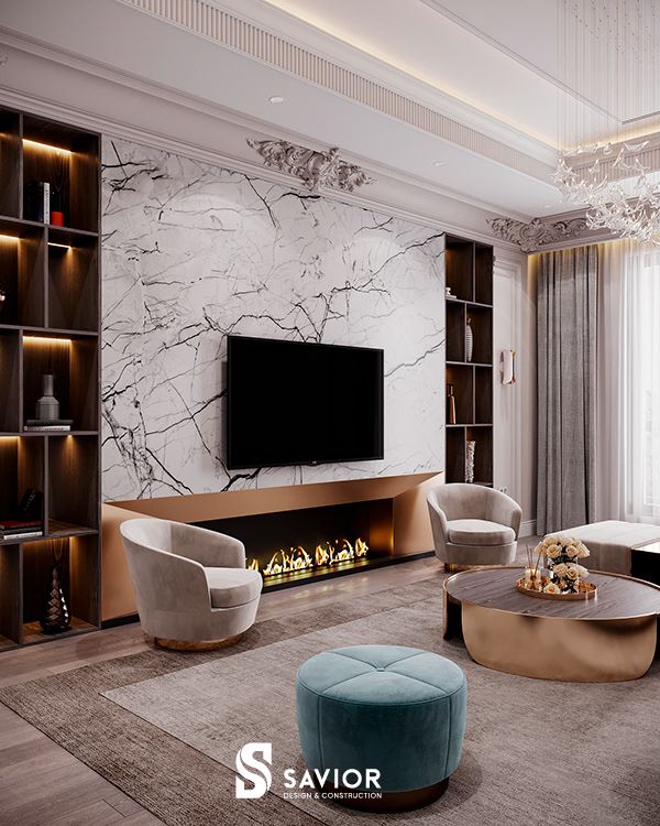 Thiết kế nội thất biệt thự tân cổ điển sang trọng và đẳng cấp 31 Nội thất biệt thự tân cổ điển sang trọng