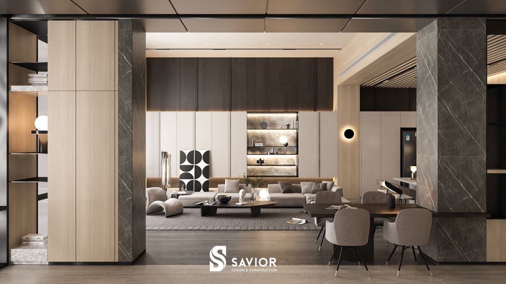 Không gian nội thất được bố trí khoa học, ưu tiên sự tiện nghi