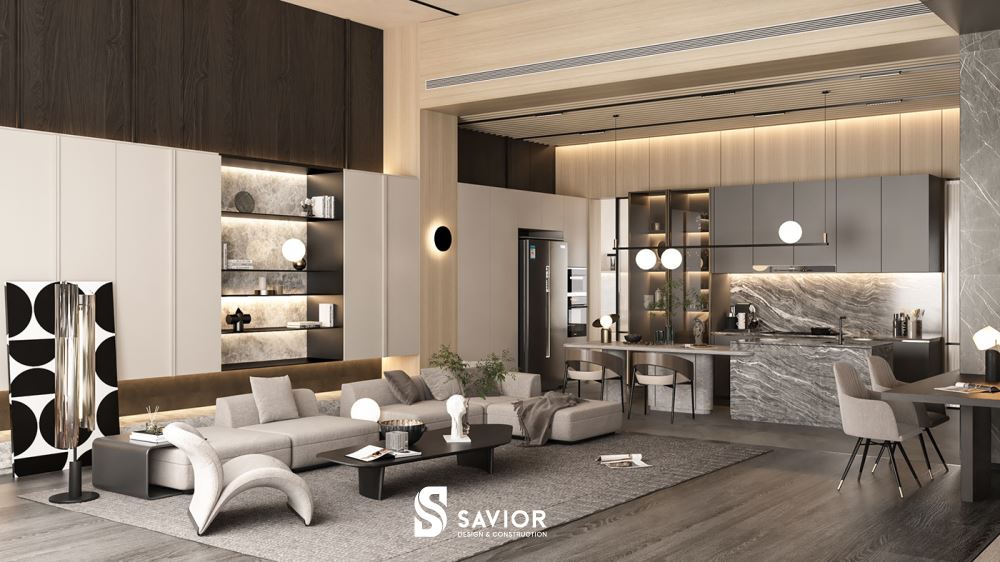 Không gian nội thất ưu tiện sự thoải mái, khoa học trong cách bài trí