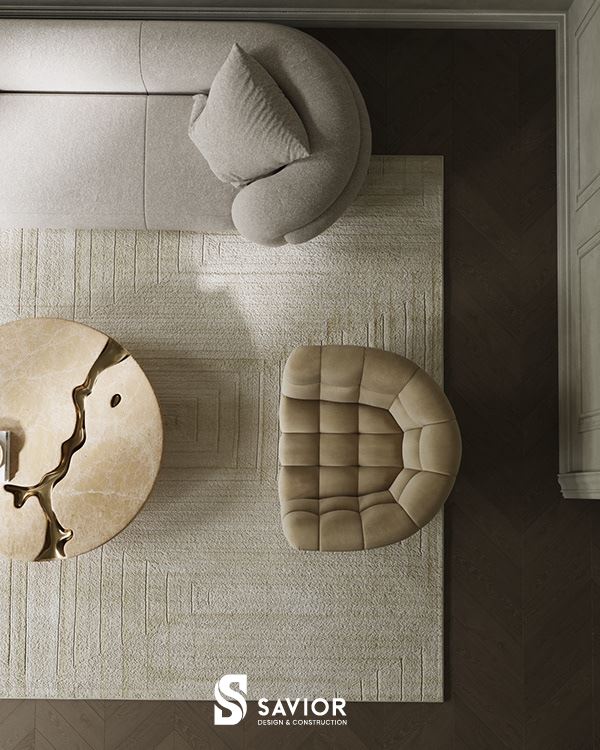 Cách phối màu hài hòa, nhẹ nhàng trong nội thất tân cổ điển