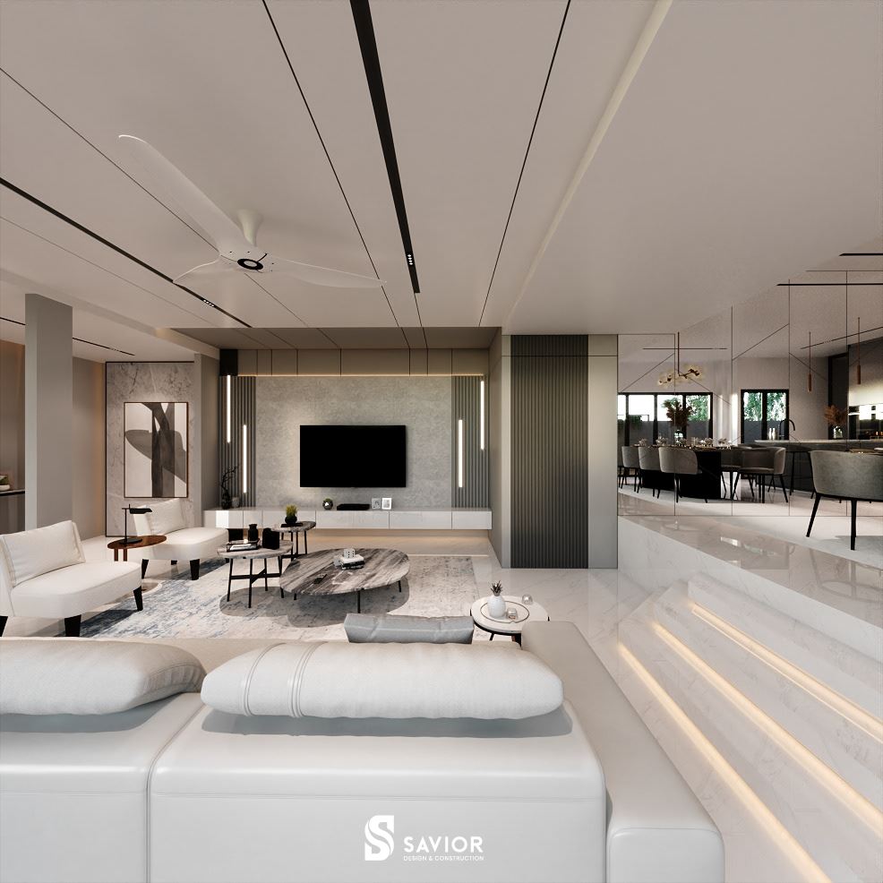 Mẫu thiết kế nội thất nhà liền kề đẹp hiện đại