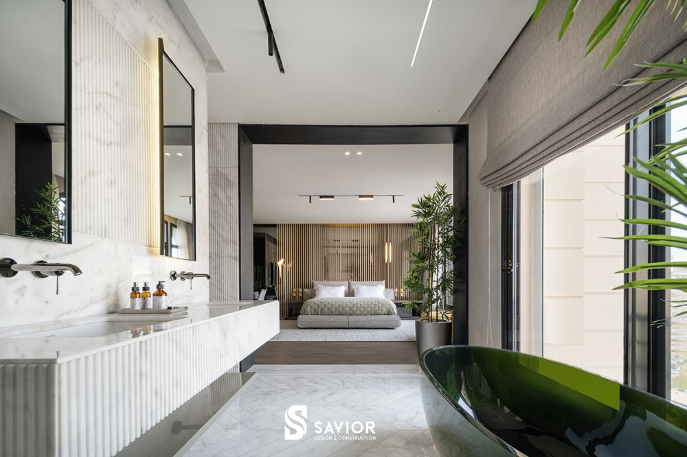 Phòng ngủ Master liên thông với phòng tắm