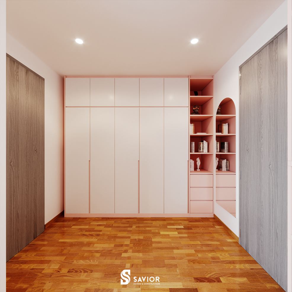 Thiết kế phòng bé gái tập trung vào công năng sử dụng, tối ưu hóa không gian