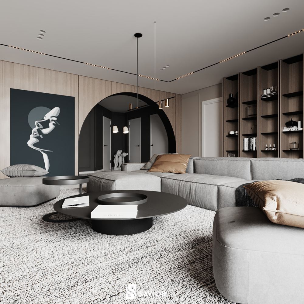 Mẫu thiết kế nội thất nhà phố 2 tầng hiện đại, tiện nghi