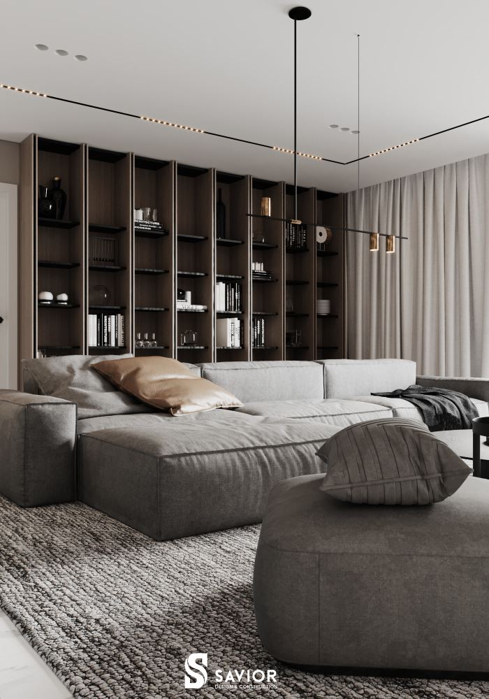 Chất liệu sofa mềm mại, tạo nên không gian nhẹ nhàng cho căn nhà