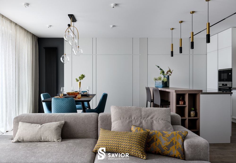 Mẫu thiết kế nội thất nhà phố 6x15m