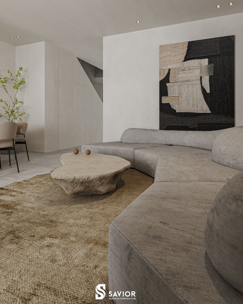 Trang trí phòng khách mộc mạc, tự nhiên đầy ấn tượng