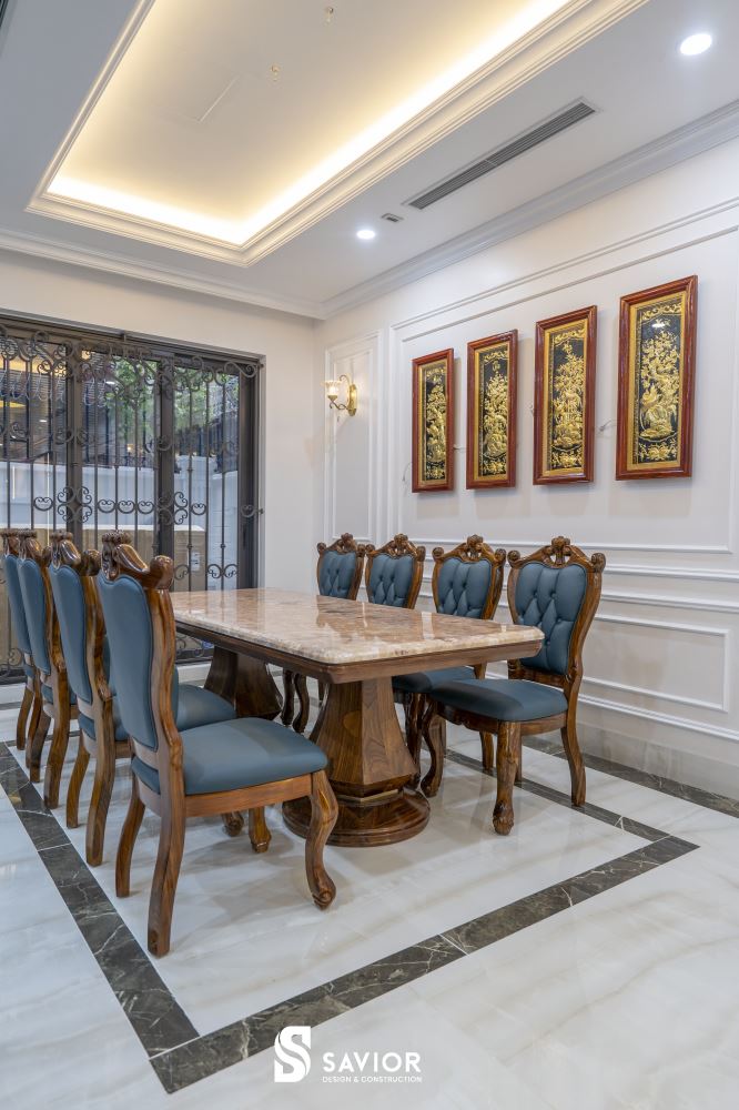 4 mẫu biệt thự gỗ óc chó SANG TRỌNG xứng đáng tham khảo nhất 5 Chất liệu gỗ óc chó sang trọng, khiến không gian ngôi nhà thêm cuốn hút