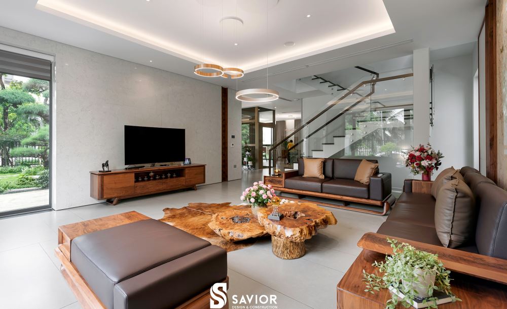 4 mẫu biệt thự gỗ óc chó SANG TRỌNG xứng đáng tham khảo nhất 34 Không gian biệt thự thiết kế thoáng đãng, rộng rãi