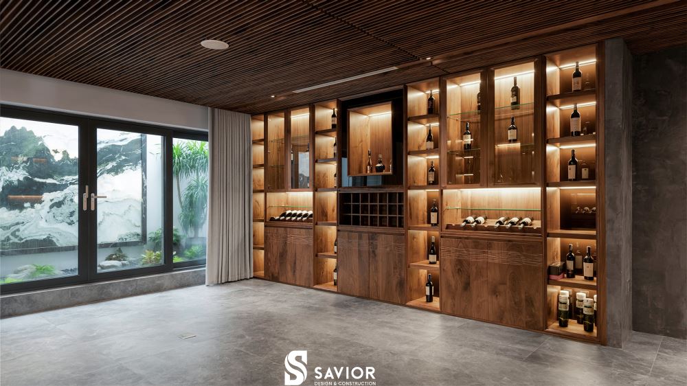 4 mẫu biệt thự gỗ óc chó SANG TRỌNG xứng đáng tham khảo nhất 43 Không gian đầy choáng ngợp của căn biệt thự gỗ óc chó "trong mơ"