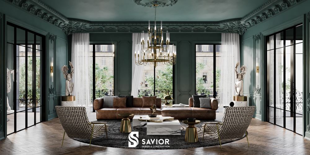 Căn hộ sử dụng nhiều ô cửa sổ lớn, tận dụng tối đa ánh sáng tự nhiên vào không gian