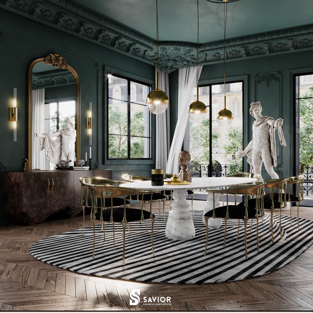 Vẻ đẹp quý tộc của không gian nội thất cổ điển