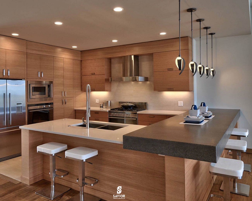 Chất liệu gỗ tự nhiên mang đến vẻ đẹp thô mộc nhưng không kém phần sang trọng, hiện đại