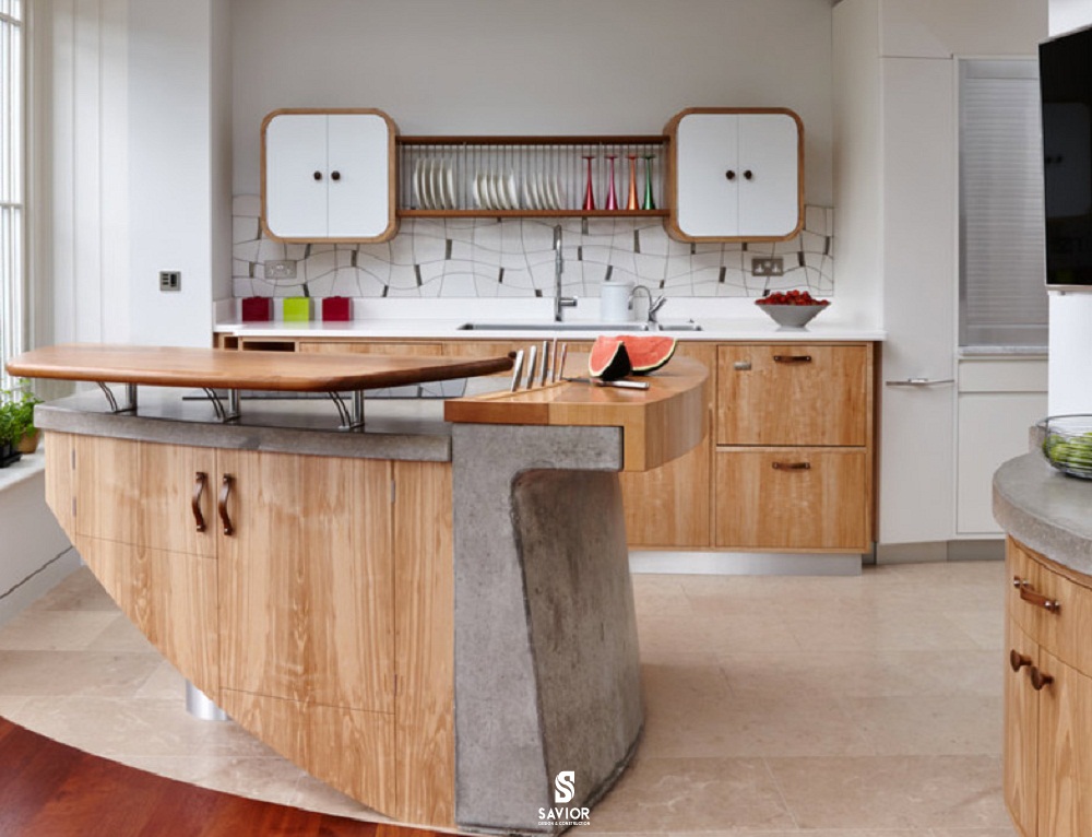 Nội thất phòng bếp biệt thự độc đáo